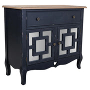 Mobile da ingresso in legno nero 83x36x72h