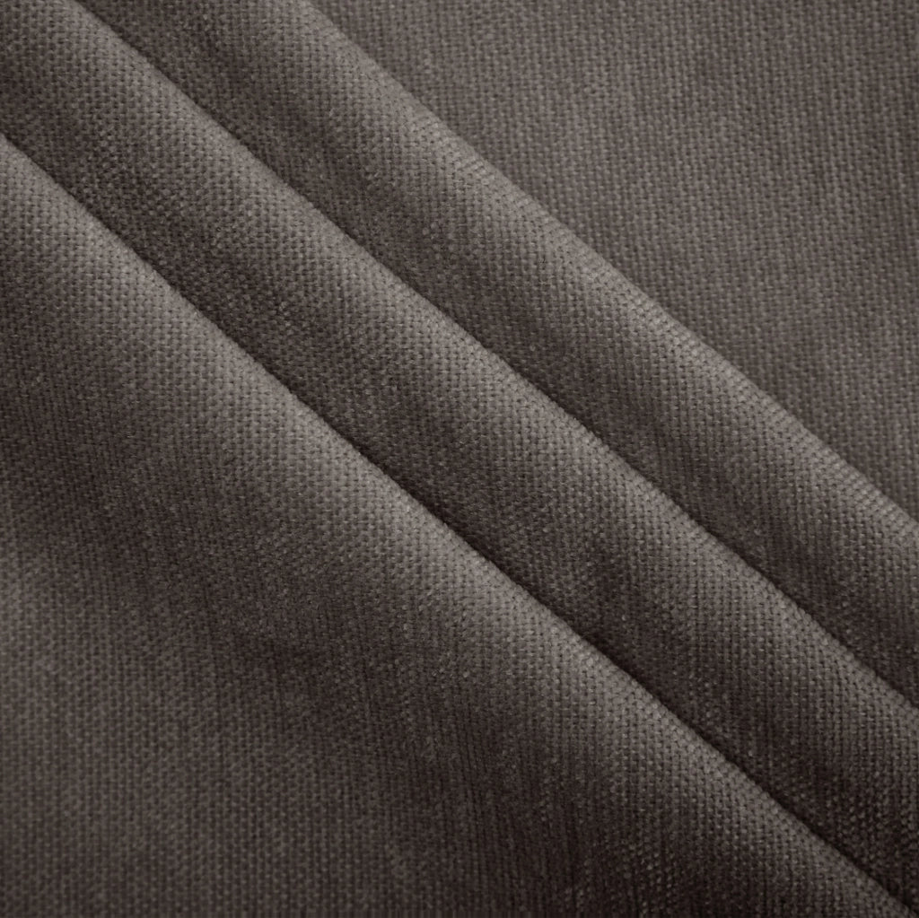 Divano modulare a U 330x143x88 cm in ciniglia marrone con pouf