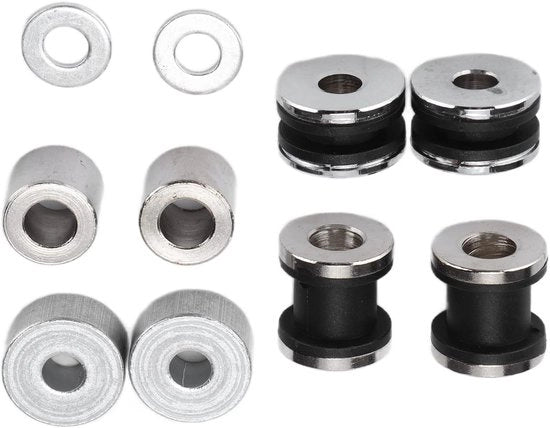 Impianto di Montaggio per Sissybar affidabile, Hardware di Montaggio in Acciaio Inox, Installazione Facile e Opzioni di Sostituzione per Modelli di Viaggio 1997-2008