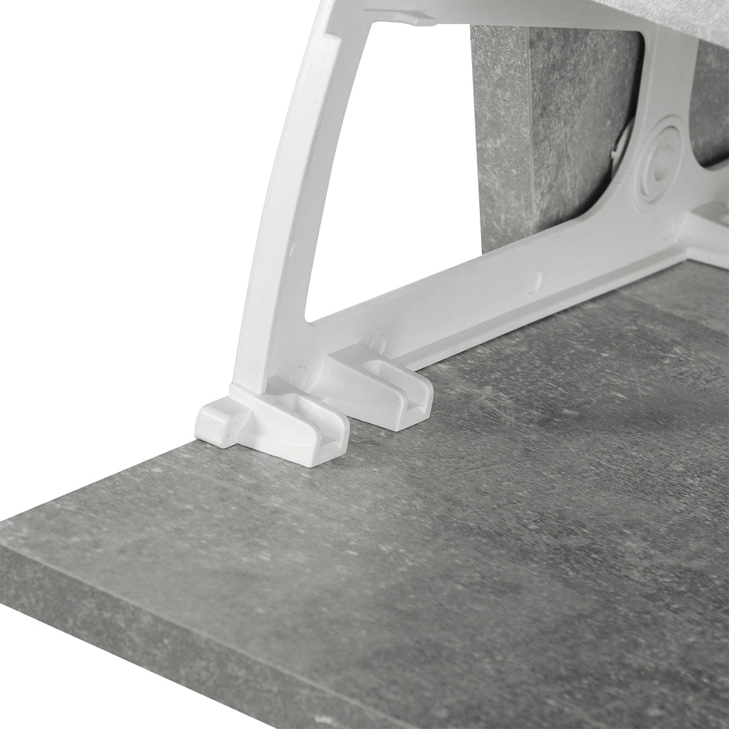 Scarpiera con Specchio e Appendiabiti ¨C Zephmum ¨C Grigio