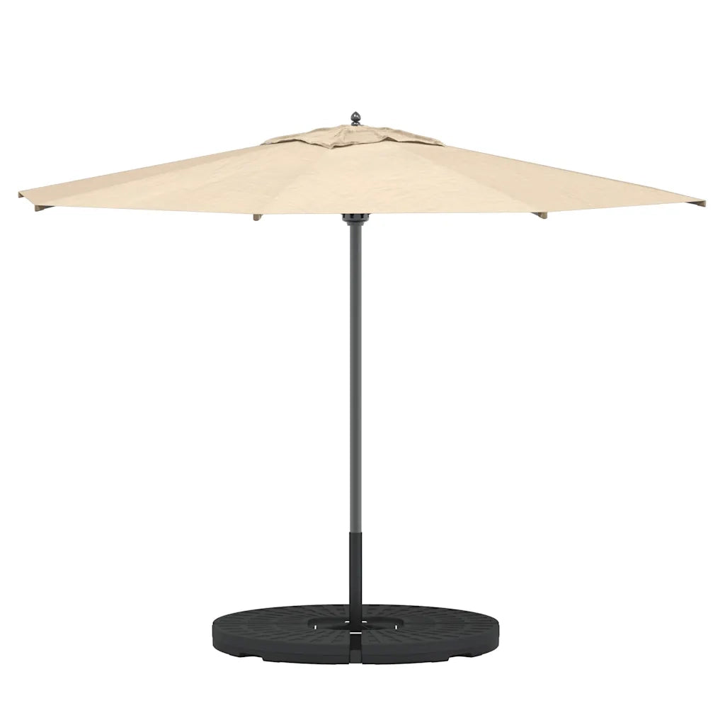 Base per Ombrellone a Forma di Ventaglio 4 pz Nero 47857