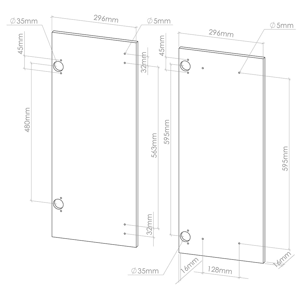 Vicco Frontale cucina Antracite casa di campagna 59.2 x 71.3 cm frontale del mobile per mobile base ad angolo