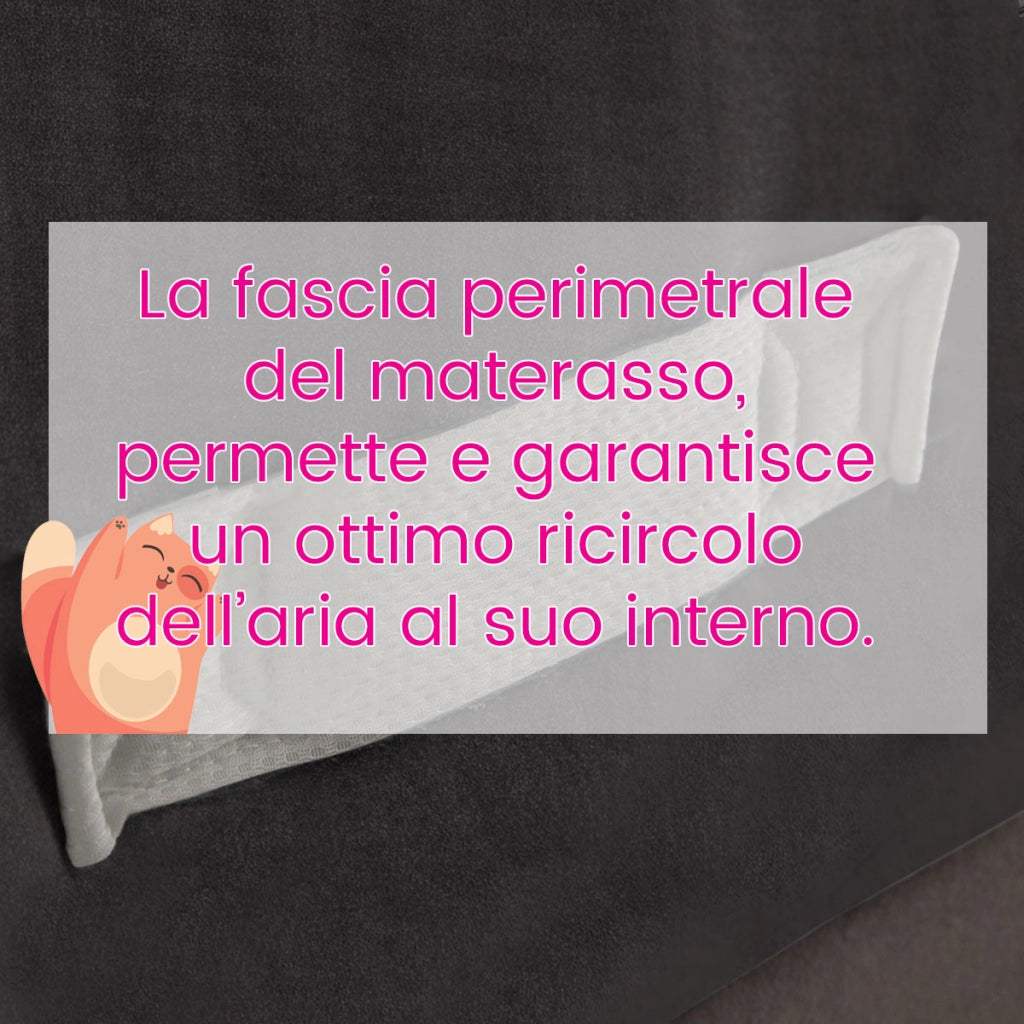 Materasso matrimoniale 175X200 Cm CONFORTEVOLE che NON SCALDA, Materasso ortopedico alto 20 cm contro il mal di schiena | MADE IN ITALY, Anallergico - MOD. PRIME 20