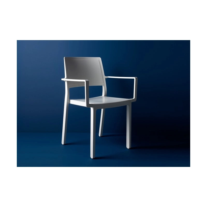 SET 4 SEDIE KATE CON BRACCIOLI TECNOPOLIMERO SCAB DESIGN - Azzurro 62