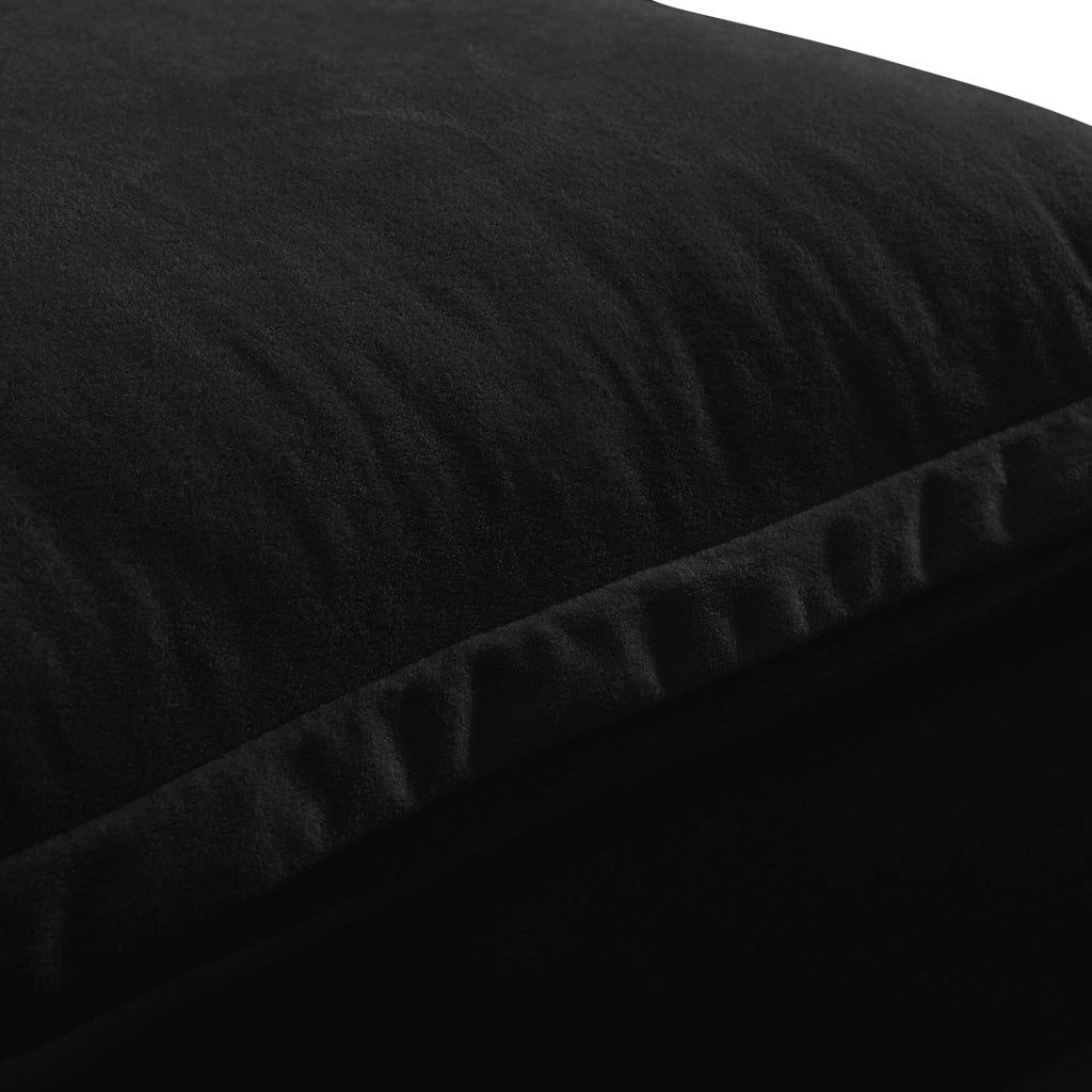 Divano Modulare con Contenitore e Cuscini ¨C MINIMAL ¨C Chenille, Nero