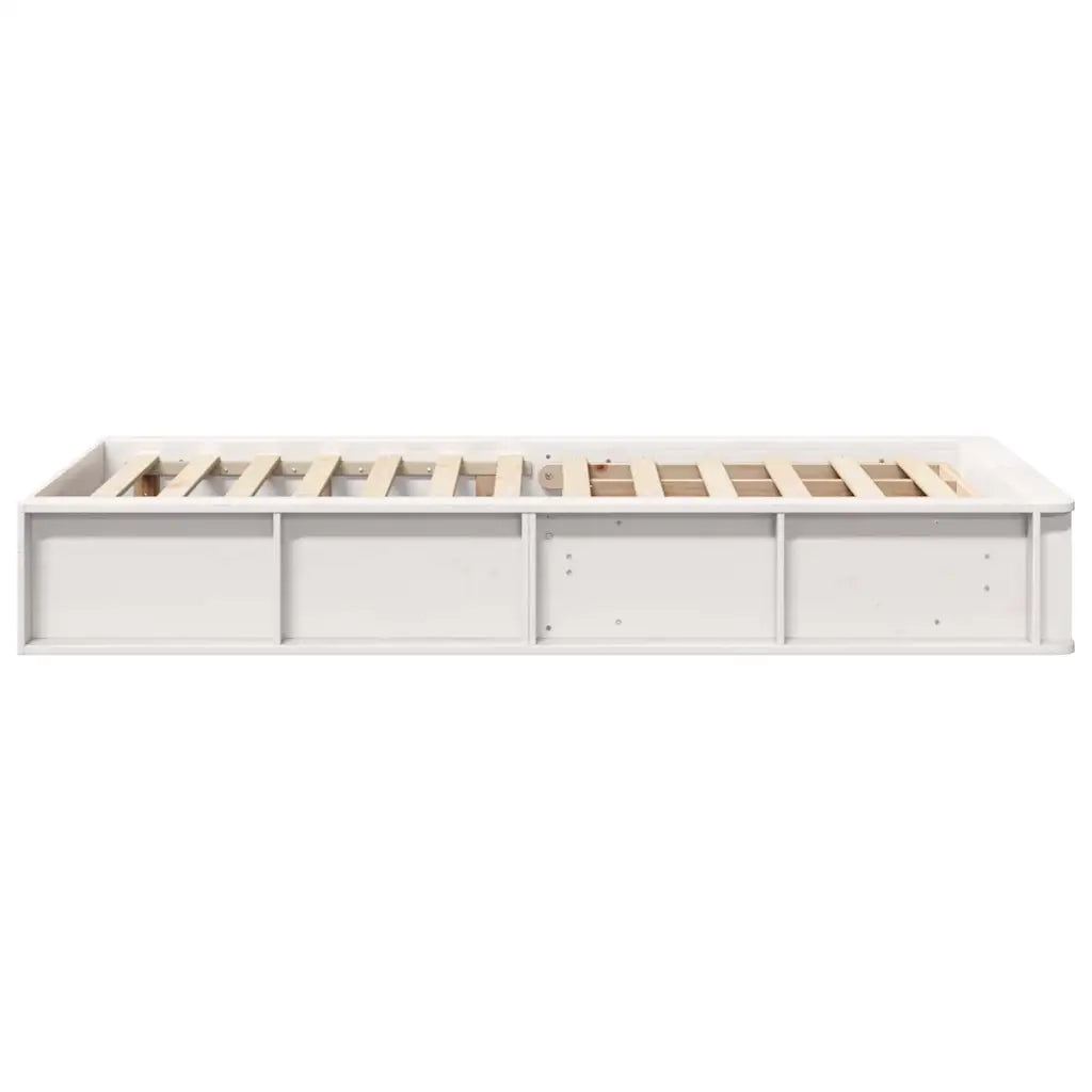 Struttura del letto-Giroletto-Rete del Letto Bianco 90 x 200 cm Pino massello 616406
