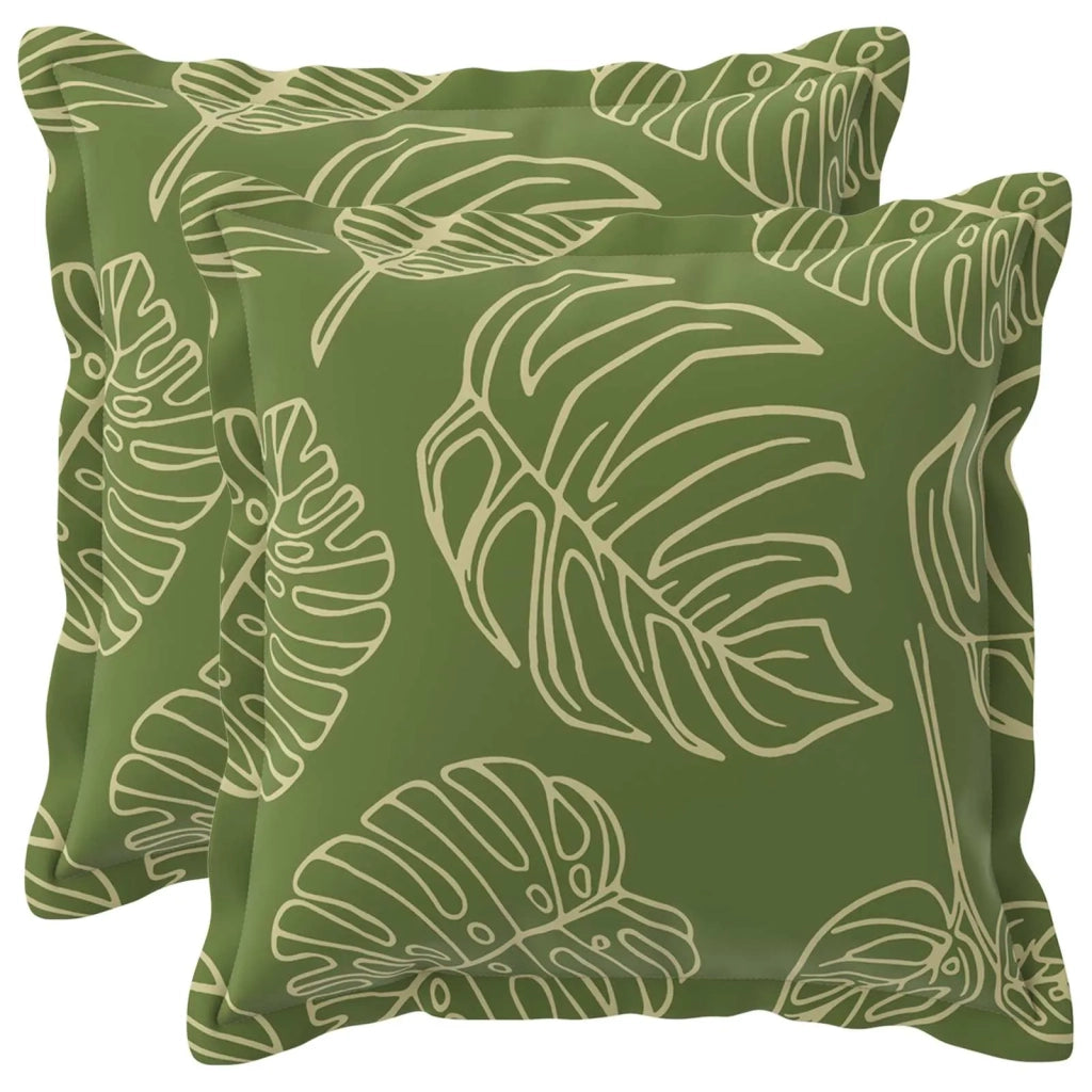 Cuscino Foglia HOUTEN 2 pz Design a foglia Poliestere 932607
