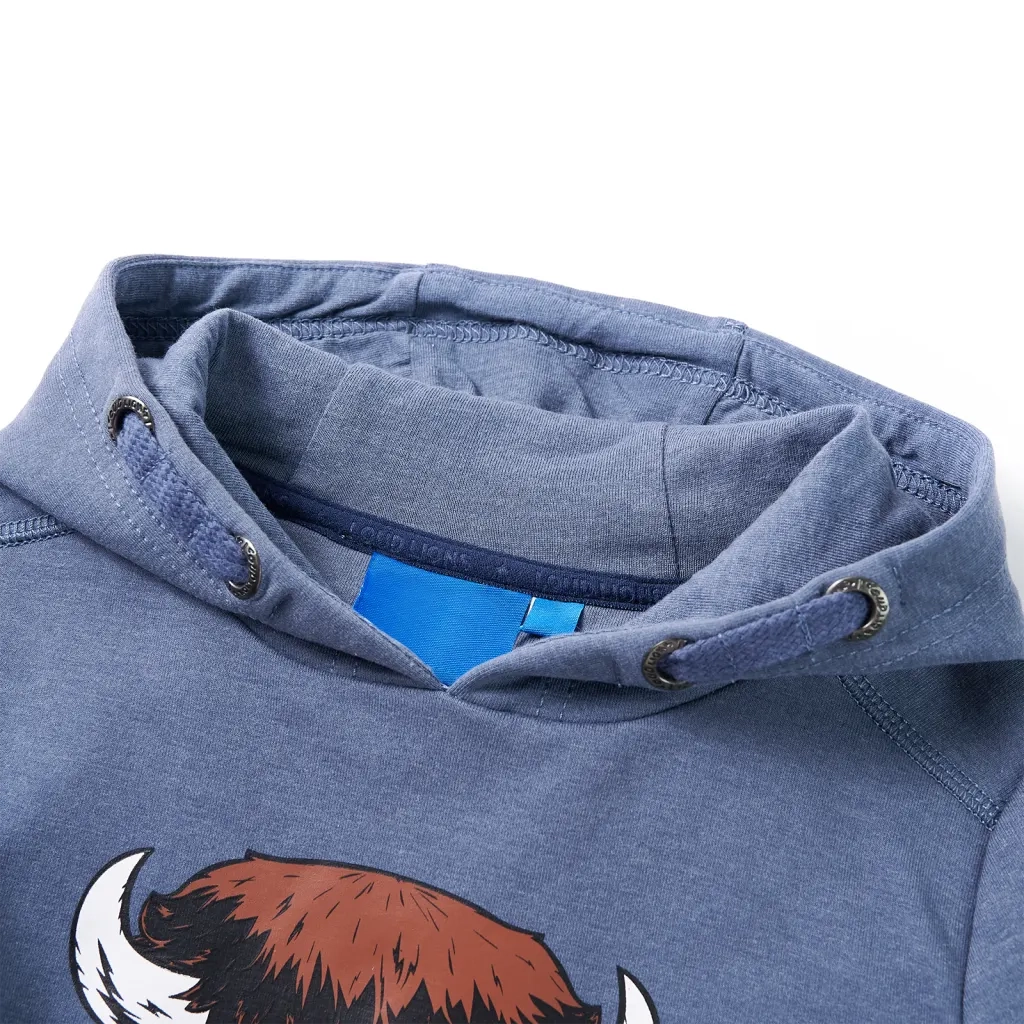 Felpa con Cappuccio per Bambini Blu M¨¦lange 104