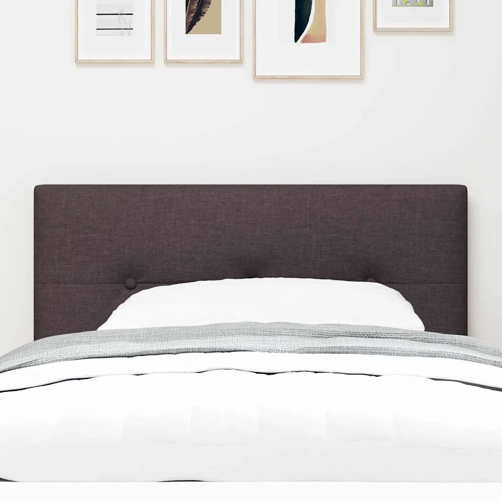 Testiera | Testata LED con strisce LED Marrone Scuro 90 cm Tessuto