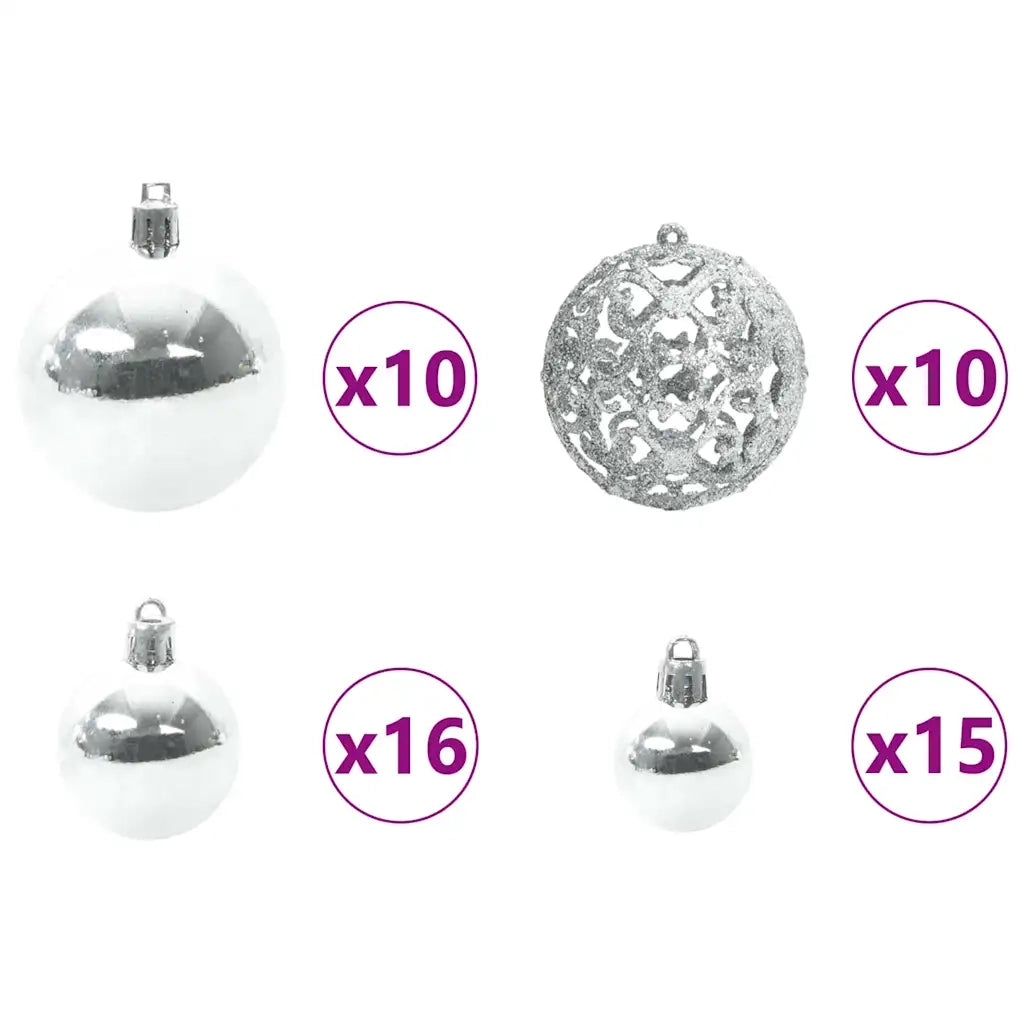 Albero di Natale Artificiale-Albero Natalizio con 300 LED Verde 180 cm PE e PVC 396422