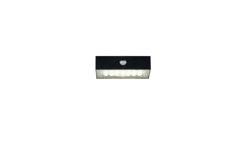 Applique solare da esterno LED 3W IP65 nera ELVAS RL