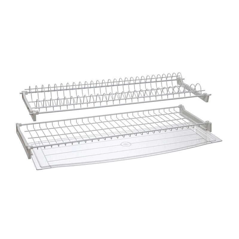 KIT SCOLAPIATTI C/VASCHETTA 86 CM CROMO