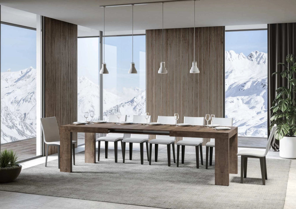 Tavolo allungabile 90x200/304 cm Roxel noce