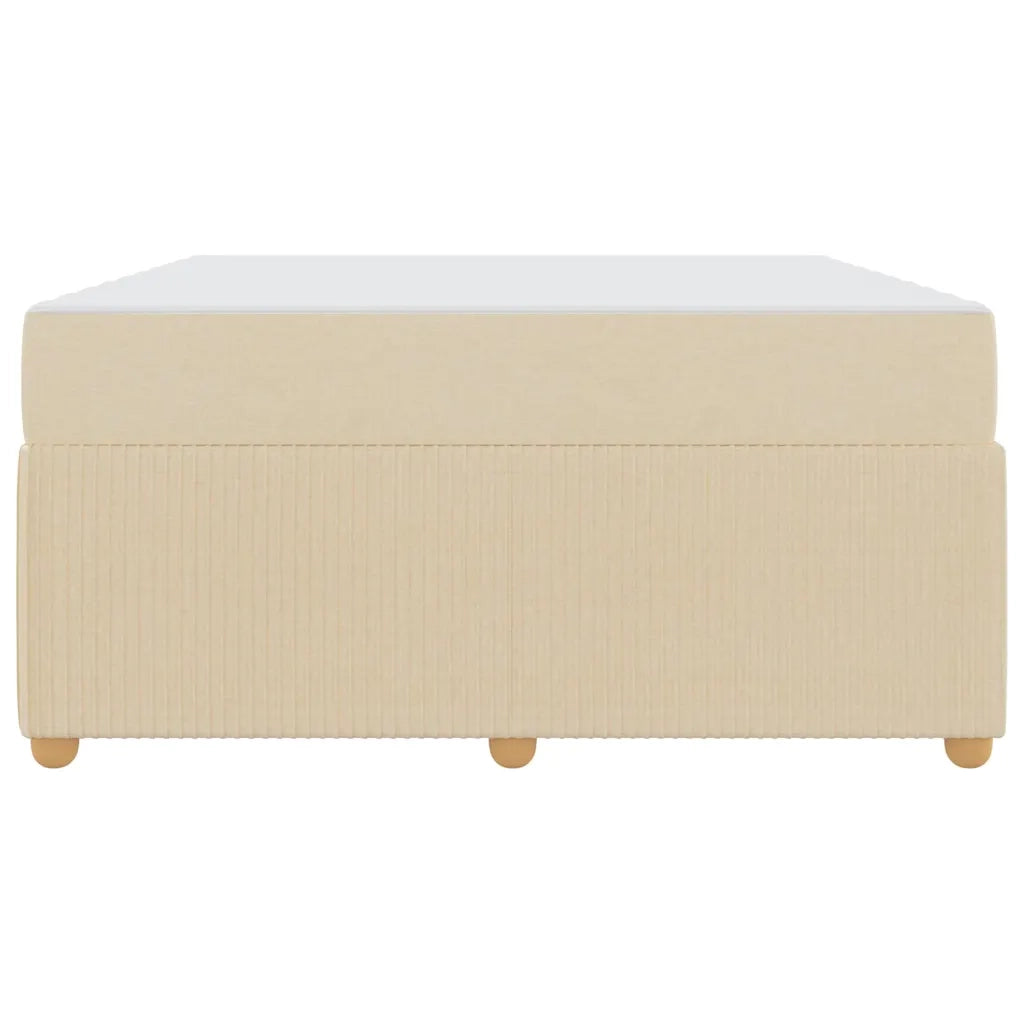 Struttura del letto con materasso-Giroletto Crema 140 x 200 cm Tessuto 925786