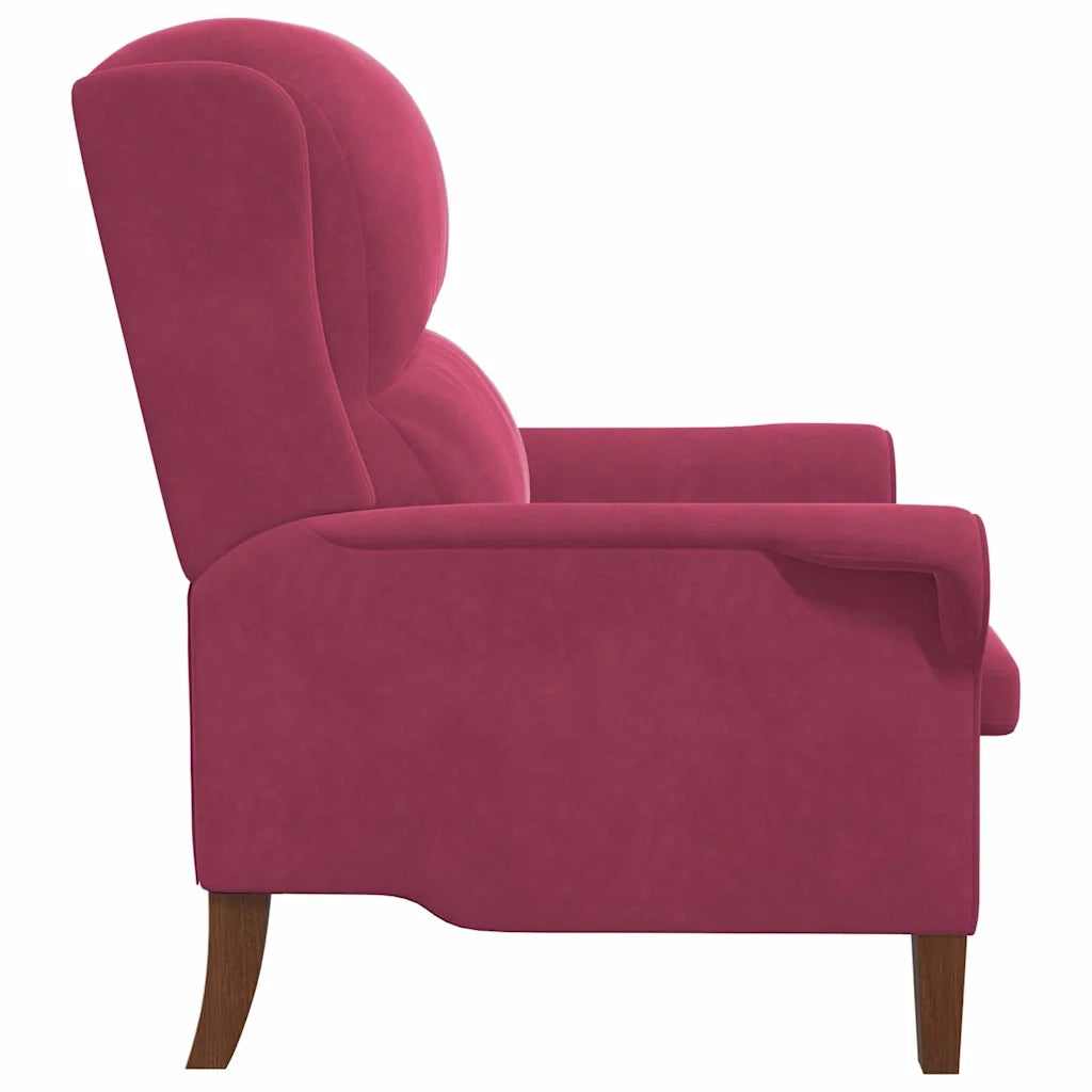 Poltrona | Sedia Relax Rosso vino Velluto
