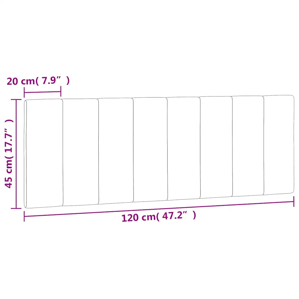 Cuscino Testiera Hanko Verde Scuro 120 cm in Velluto 374664