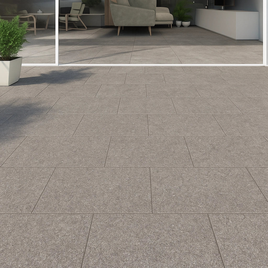 Piastrella gres porcellanato rettificata quarz antracite r10 30x60 cm *** misura 1,08 m2, confezione 1