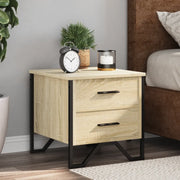 Comodini 2 pz-Set di 2 Tavolino da notte Rovere Sonoma 40x41x40 cm in Legno Multistrato