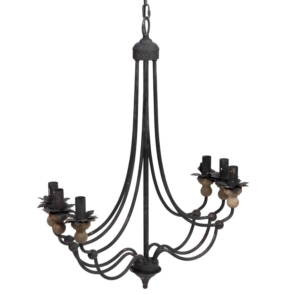 Lampada da soffitto in metallo nero D69x86h cm