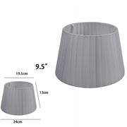 Trade Shop - Paralume Conico Cilindro Moderno Ricambio Per Lampada E Applique In Tessuto Tnt - Grigio Scuro   -9,5"   -