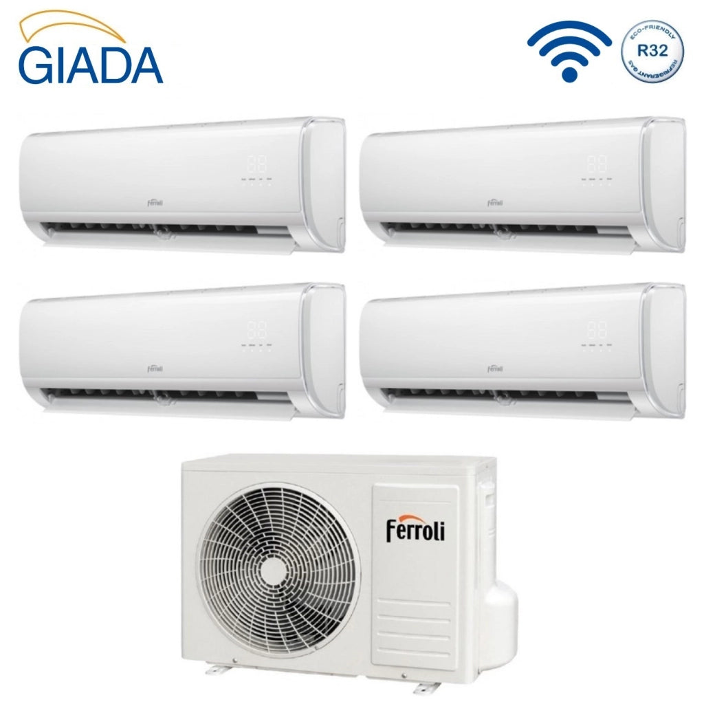 Condizionatore Quadri Split Ferroli Giada M 9+9+9+9 con 28-4 R-32 Wi-Fi Integrato