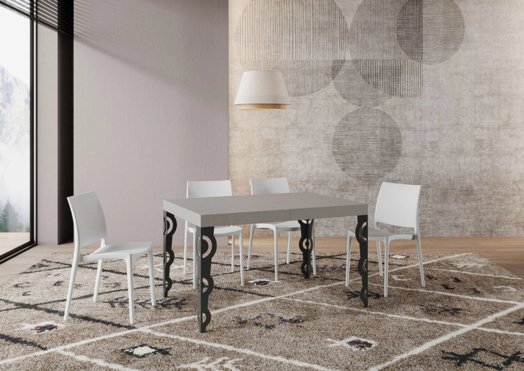 Tavolo Allungabile 130/234x90 cm Karamay Cashmere Gambe Antracite