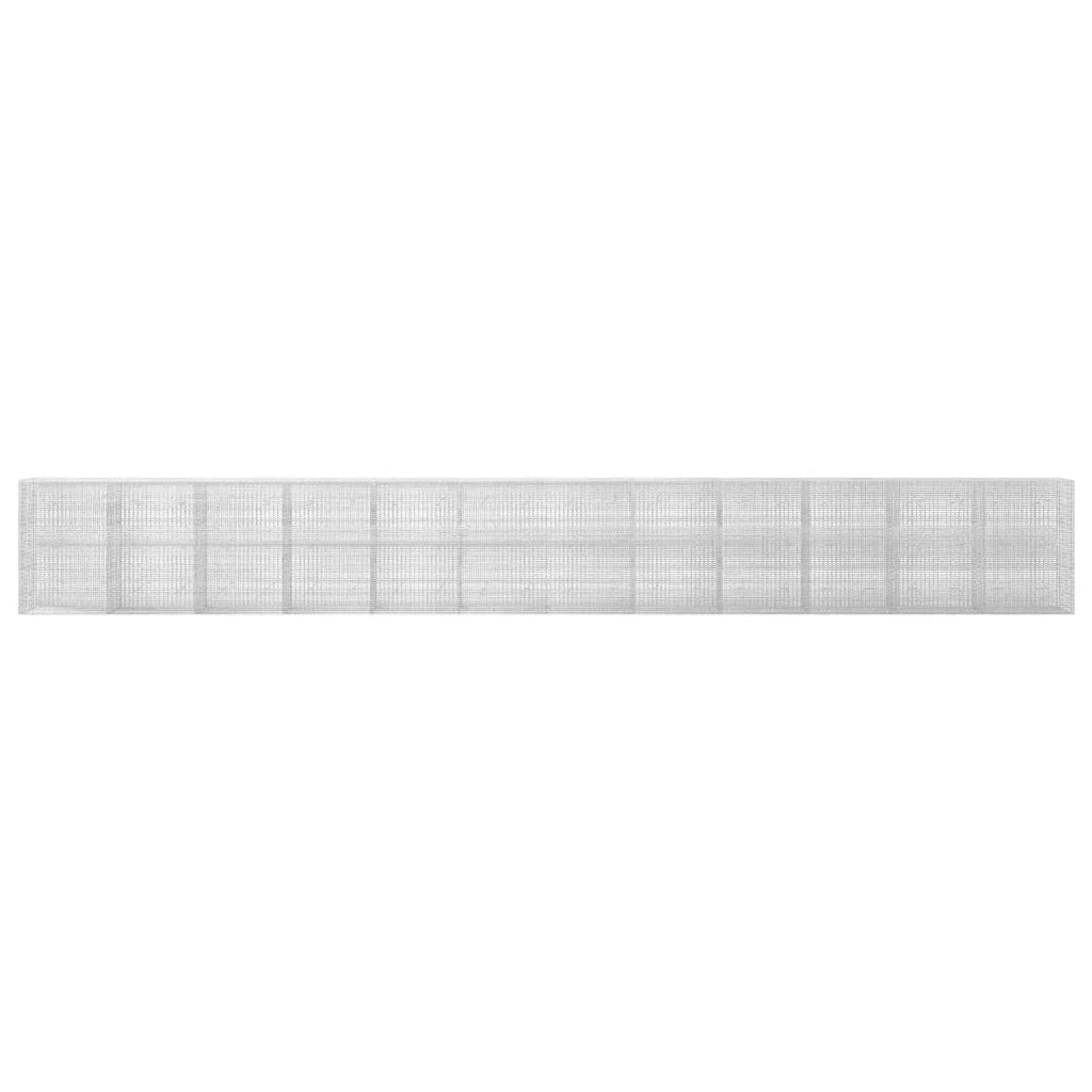 Gabione con Filo da 3,5 mm e Rete da 5x2,5 cm 1200x20x150 cm 3461706