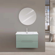 MOBILE BAGNO BURANO 80CM VERDE CANNETTATO