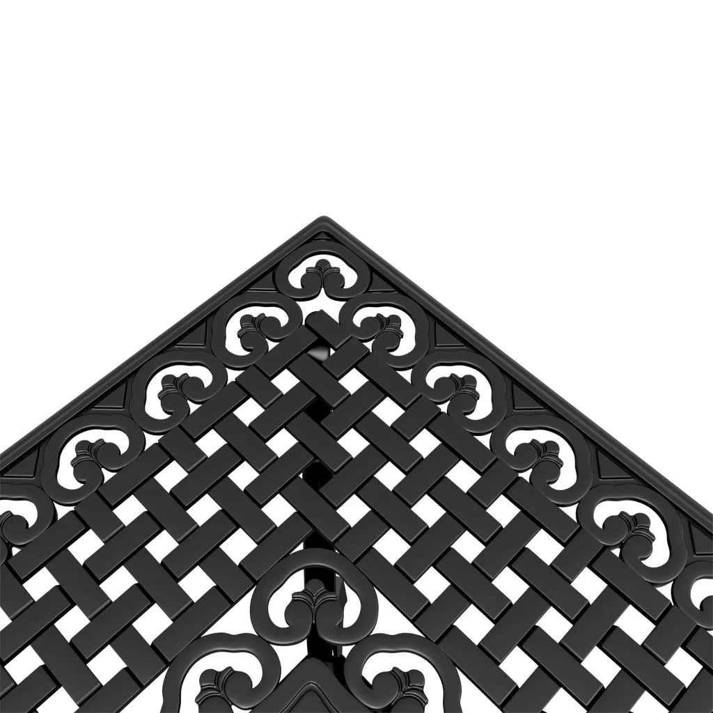 Set da Bistrot 3 pz Nero in Alluminio Pressofuso 3216346