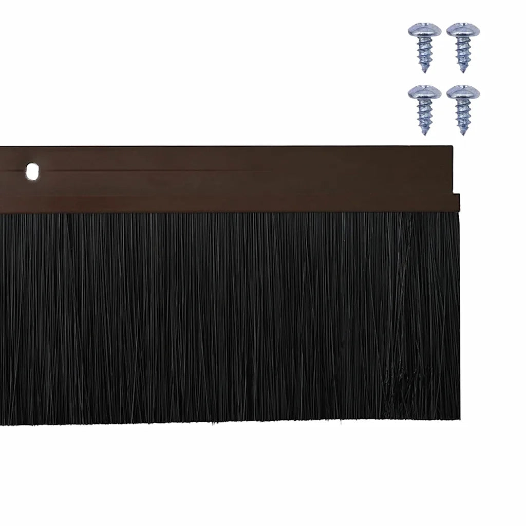 Spazzole per porte a vite 12 pz Marrone 100 cm CFW6089497
