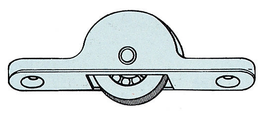OMGE 1333 CARRELLO C/RUOTA DELRIN D 18 MM- OMGE- 50,0 pz