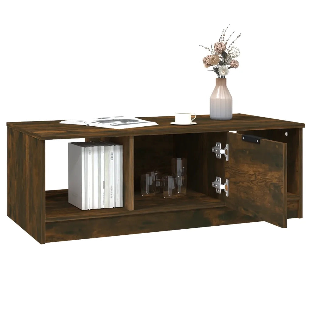 Tavolino da salotto | Tavolino da caff¨¨ | Tavolino da Soggiorno Rovere Fumo 102x50x36 cm Legno Multistrato