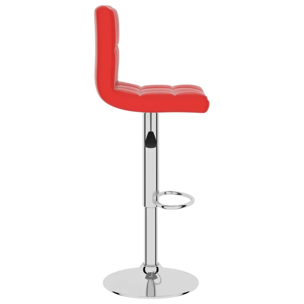 Sgabello da Bar Rosso in Similpelle 334221