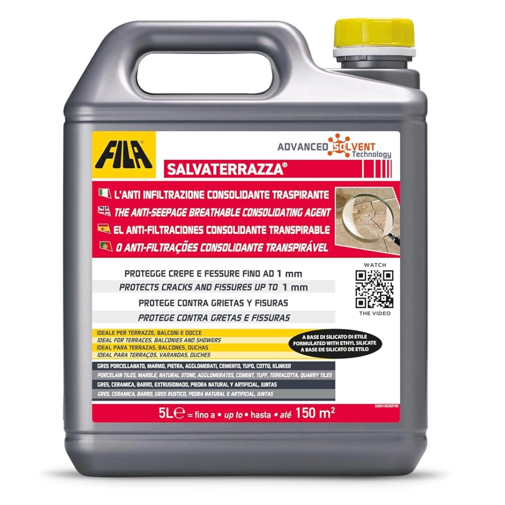Salvaterrazza protettivo anti infiltrazione idrorepellente consolidante *** formato 5 lt, confezione 1
