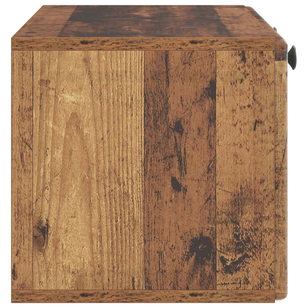 Mobile TV da Muro | Armadietto TV | Mobile Porta TV 78,5 x 31 x 30 cm Legno antico