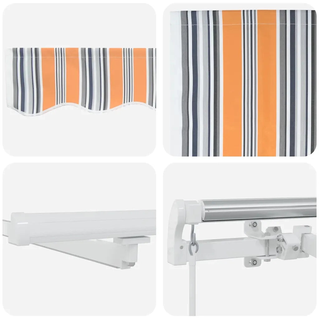 Tenda retrattile Multicolore 400 × 300 cm Tessuto e Alluminio 3330760