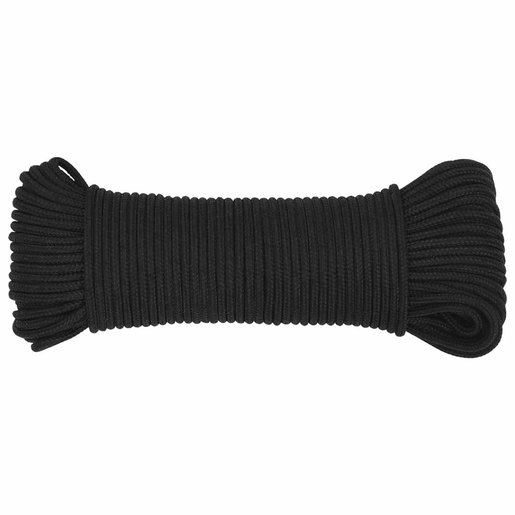 Corda multiuso 5 mm 25 m Nero PP 150 kg Carico massimo 3473272