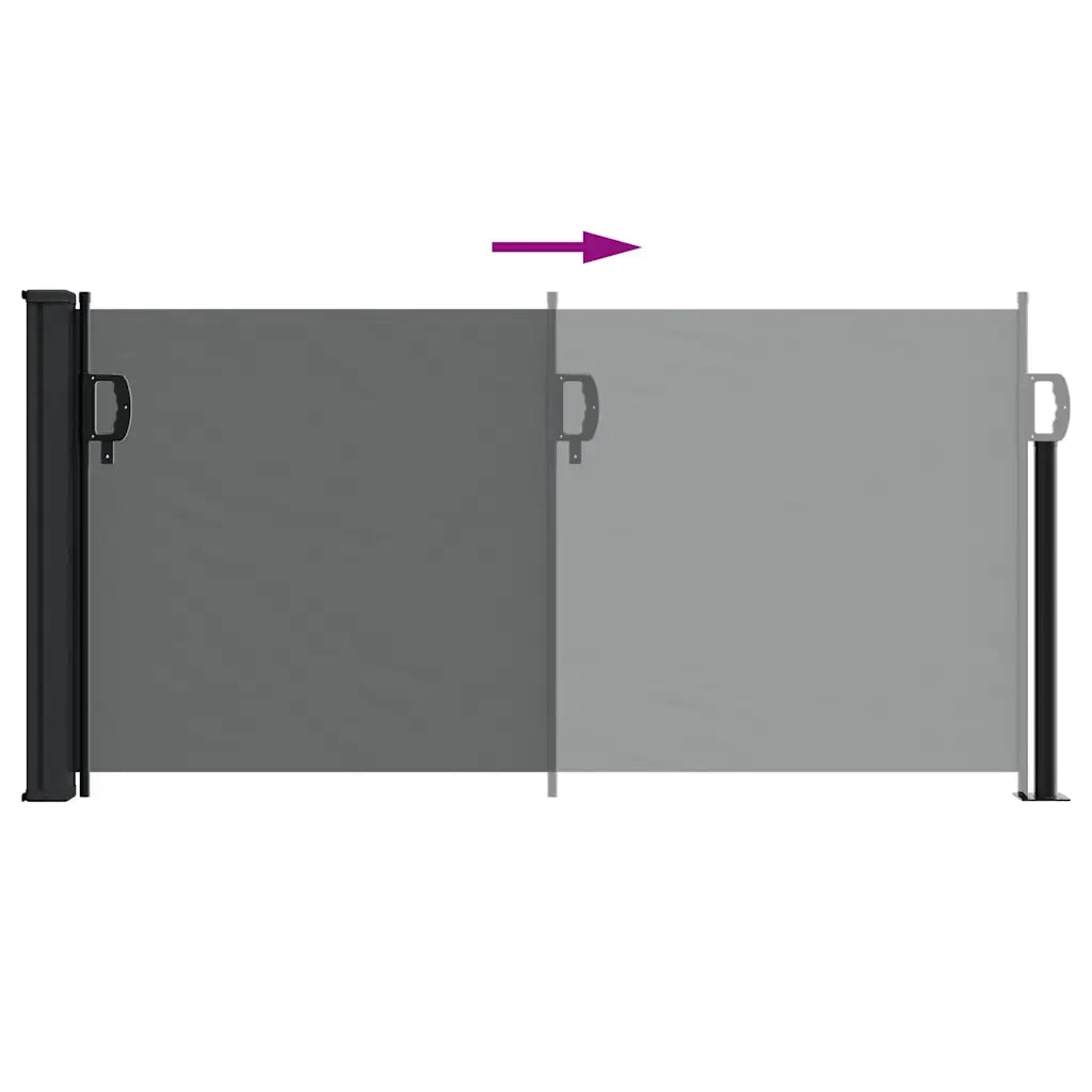 Tenda da Sole | Tenda parasole laterale retrattile antracite 100x500 cm