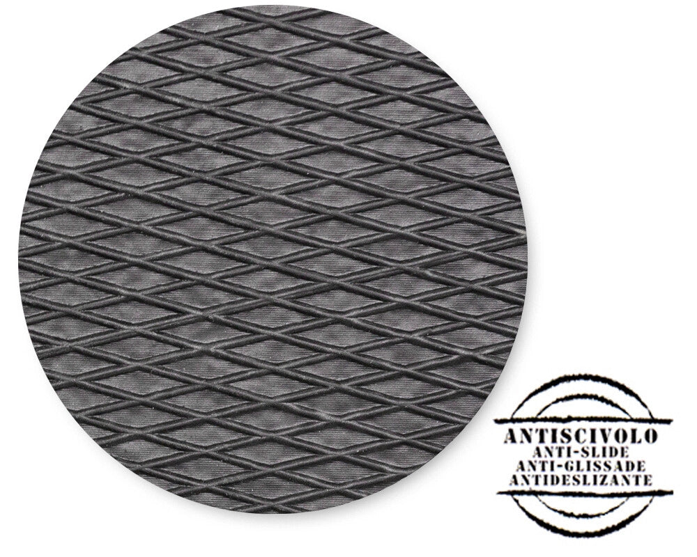 Passatoia Ingresso Moquette Asciugapassi Tinta Unita Corridoio Marciapiede 100x100 Cm Grigio