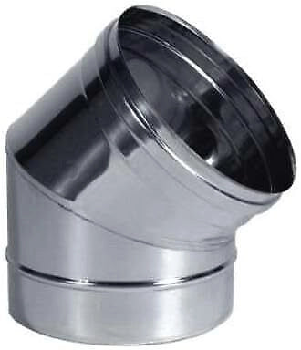 Alaspa J60200750265 Gomito Acciaio Inox Aisi 316L Finitura Lucida Angolo 45° Modello a Settori colore Acciaio