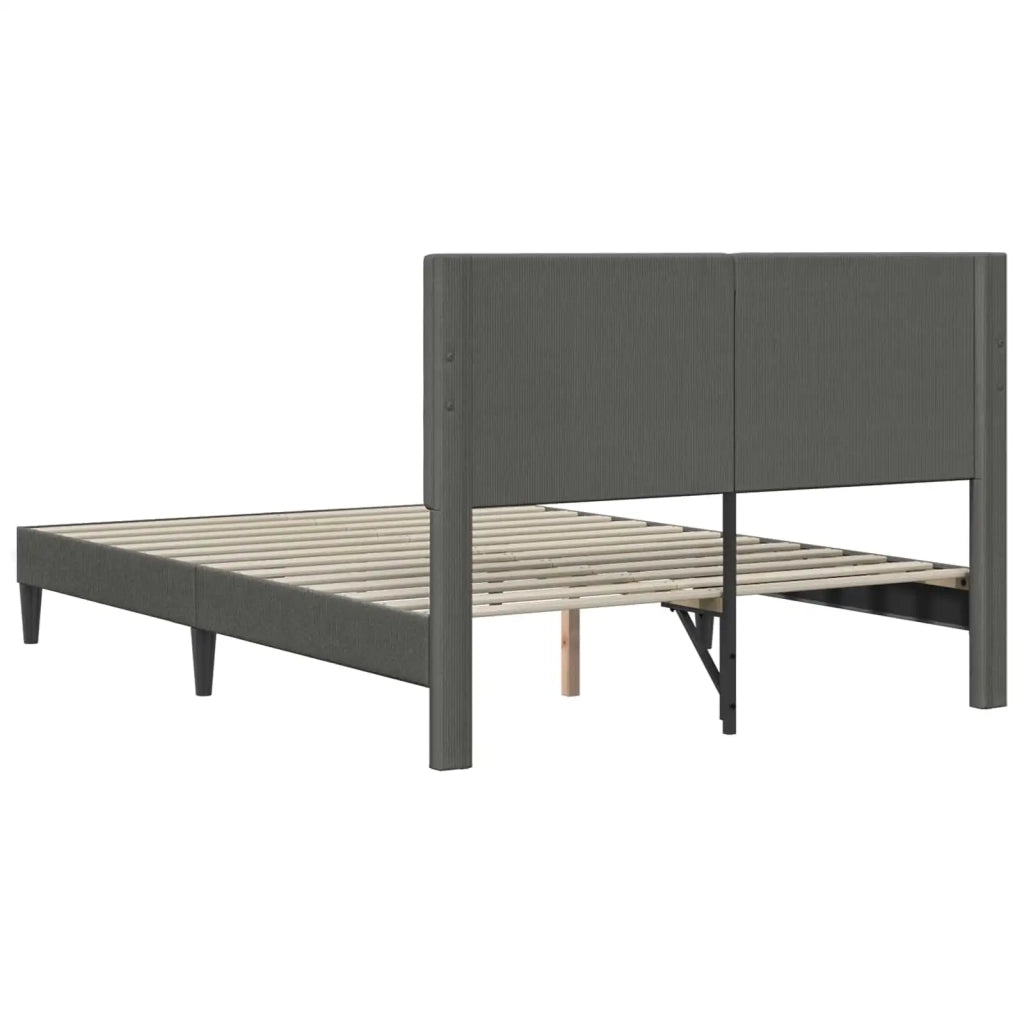 Struttura del letto Grigio Scuro 120 x 200 cm Tessuto in Cords 42027725