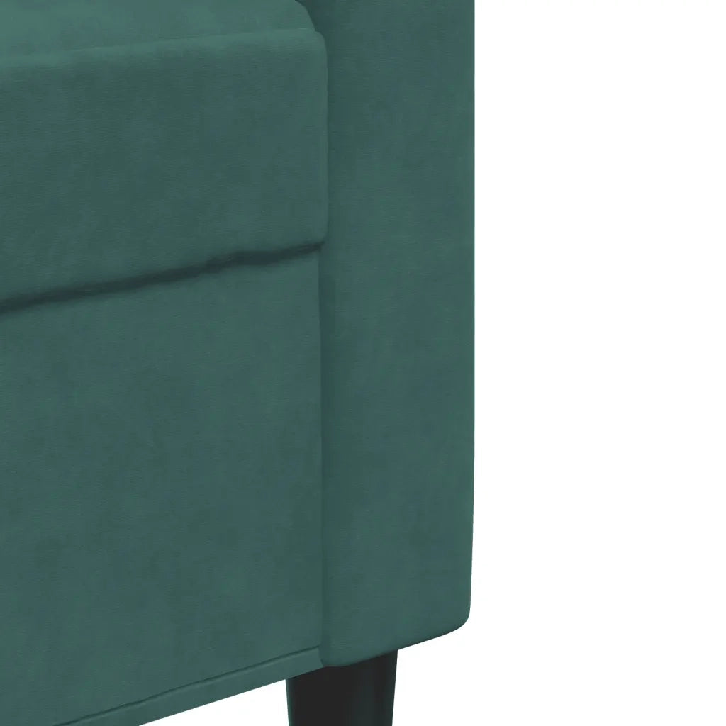 Poltrona Verde Scuro 60 cm Velluto 4007606