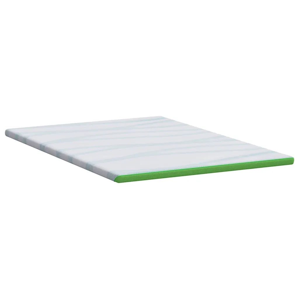 Topper per materasso Bianco e Verde 140 x 200 cm CFW3956755