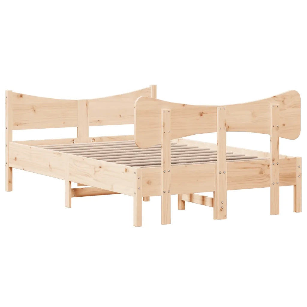 Letto senza Materasso 120x190 cm in Legno Massello di Pino 3216399