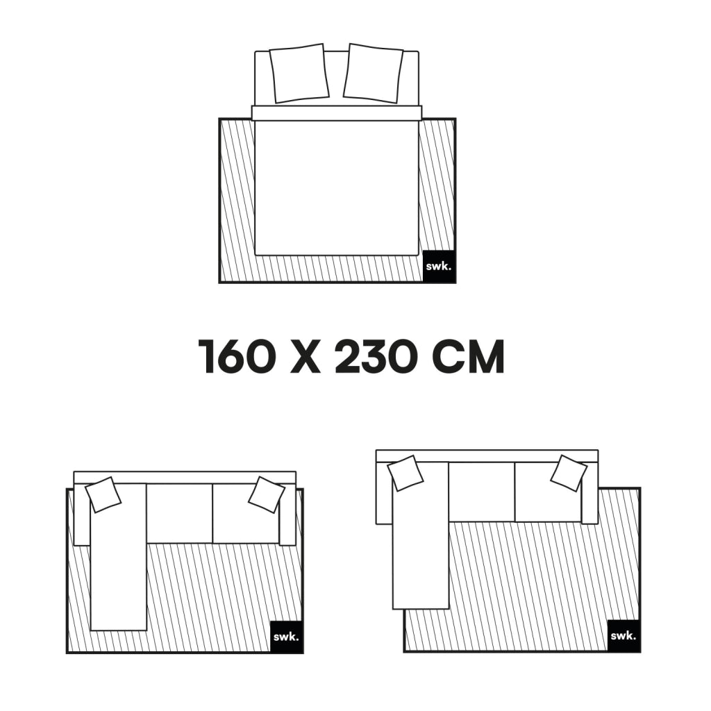 Tappeto da interno a righe arancioni e rosa