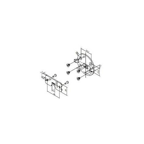 KIT SUPPORTI BIANCHI CON FLANGE. PER MOTORI Ø 45 MM NICE 525.20097 AUTOMAZIONE