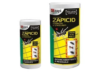 INSETTICIDA FORMICHE E SCARAFAGGI ZAPICID POLVERE SPARGIPRODOTTO- - gr.250 flacone spargiprodotto - 6 pezzi ZAPI