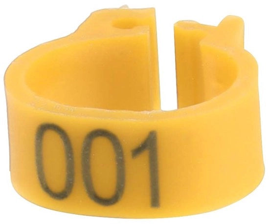 Racchette per galline 100 pezzi - Diametro interno 8 mm - Adatti per pollame - Cinture per uccelli - Leggero