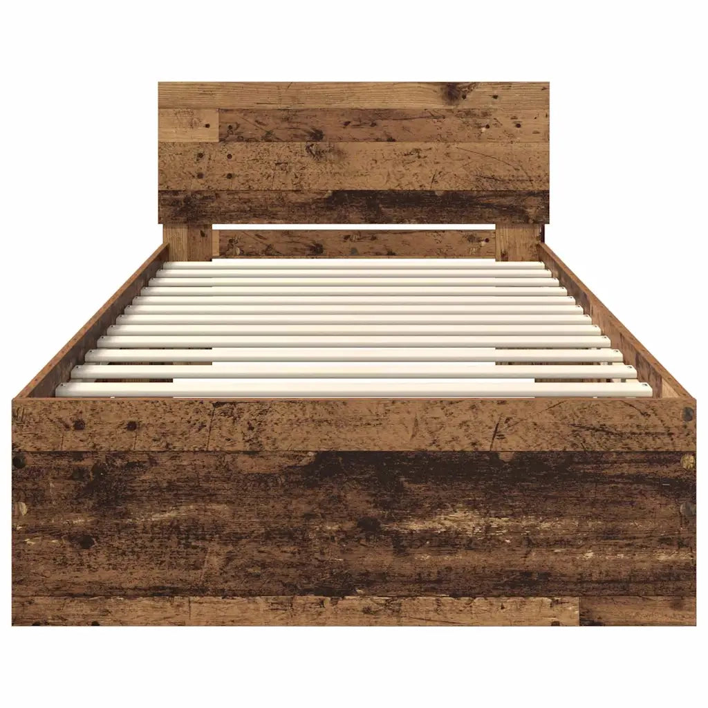 Struttura del letto-Giroletto Legno vecchio 90 x 190 cm Legno multistrato 748200