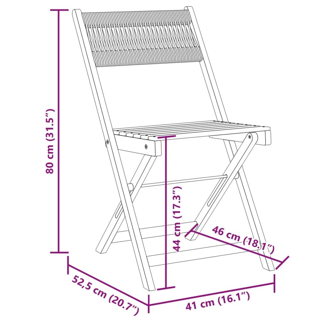 Sedie da Giardino Pieghevoli 4 pz | Sedie da Esterno Beige Legno Massello di Acacia